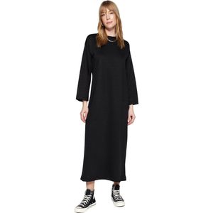 Happinessistanbul Oversized Gebreide Trui Voor Dames Met Rood Schoudervenster As00016