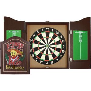 Equinox Dartbord Kabinet Set - Inclusief 6 dartpijlen - Paper Coil - Darts - Dartpijlen - Darts set - Veilig voor Kinderen