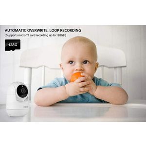 Huiselijk Geluk Huisdiercamera - WiFi Full HD - Bewegings- en Geluidsdetectie - Petcam met App - Binnen Beveiligingscamera - Zwart - Babyfoon met Camera - Tuya Smart Home Draadloze IP-bewakingscamera
