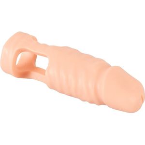 Realistixxx Dubbele Penetratie Sleeve Dildo 15 cm - Ballstretcher Voorbind Dildo voor Mannen - Zijdezacht Natuurlijk Gevoel