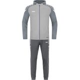 Jako Performance Trainingspak Polyester Met Capuchon Kinderen - Zachtgrijs / Steengrijs | Maat: 128