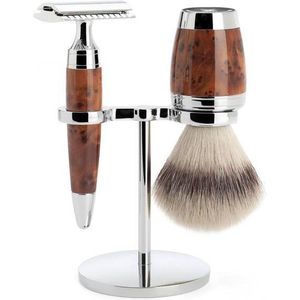 MÜHLE -Scheerset 3-delig Stylo - Thuja wood Saf.Razor