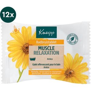 Kneipp badbruistablet - Muscle Relaxation - Arnica - Grootverpakking - Voordeelverpakking - 12 x 80 gr
