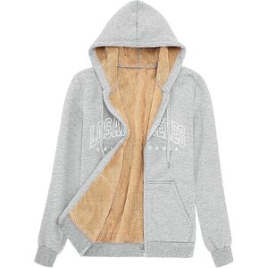 Hoodie Jas Dames Winterjas Warm Dik Vest Met Capuchon Oversized Zip Up