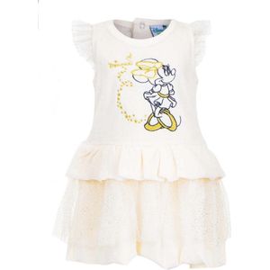 Disney Minnie Mouse baby jurkje - katoen velours - off-white maat 80 (18 maanden)