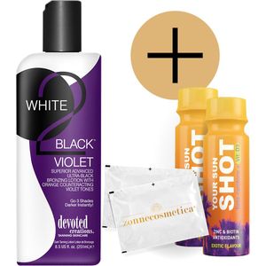 Devoted Creations - W2B Violet + 2 Your Sun Shots + 2 Verfrissingsdoekjes