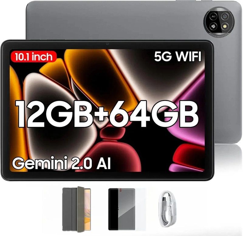 Blackview - Tab 20 WiFi - Tablet - Grijs - 10.1 inch - 64 GB - 4 GB RAM - 6000 mAh