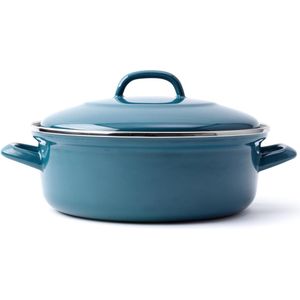 BK Fortalit braadpan Ø 28 cm - blauw - emaille - inductie