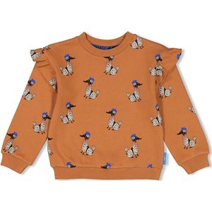 Jubel meisjes Sweater AOP Camel - Amour Toujours