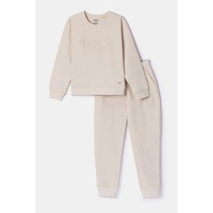Woody pyjama unisex - beige - 'bedtime buddy' - 252-10-BPC-K/228 - maat 104