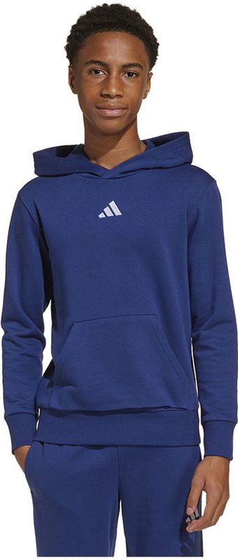 Adidas Essentials Small Logo Hoodie Blauw 9-10 Years Jongens,Meisjes