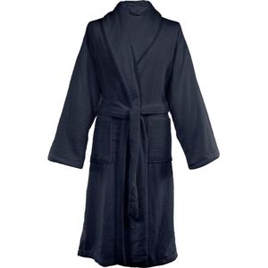 TISECO - Badjas TRIGA - katoen - badstof, met zakken - XXL, blauw