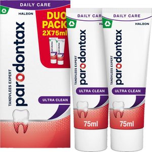 Parodontax - Ultra Clean - Tandpasta - 2 x 75 ml - Tegen Bloeden Tandvlees