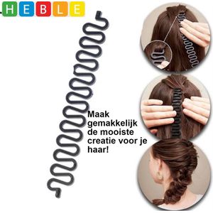 Visgraat-Vlecht-Hulpstuk"" - Haar Mode - Haar Accessoire - van Heble® -