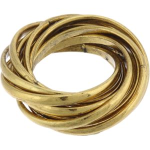 Behave - Ring - Vintage Goudkleurige Ring | Tijdloos & Klassiek | Nikkelvrij