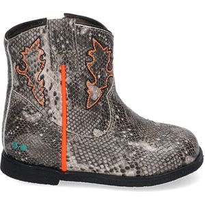 BunniesJR 220655-703 Meisjes Cowboy Boots - Grijs/Print - Leer - Ritssluiting