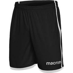 Macron Algol Short Kinderen - Zwart / Wit | Maat: 7-8 Y