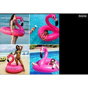 Opblaasfiguur Flamingo Ride-on (103cm) - Opblaasbaar Waterspeelgoed/Opblaasdier - Sterk & duurzaam PVC - Zomer Strand & Zwembad voor Kinderen & Volwassenen