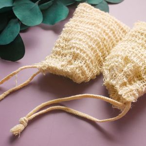 Washed Jute Zeepzakje | Verwijdert dode huidcellen | Geeft scrub tijdens het wassen