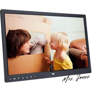 Mrs. Jones Digitale Fotolijst - 15 Inch - Touchscreen - Zwart