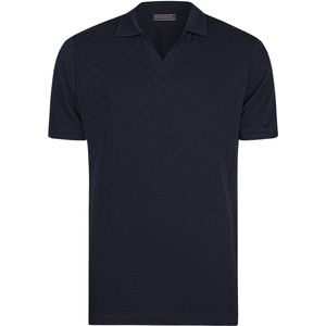 Felix Hardy Overhemd Korte Mouw Polo Shirt - 100% Katoen Heren Navy - S