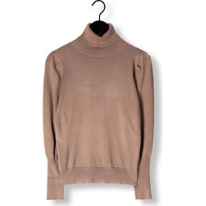 Notre-V Basic Knit Blouse Truien & vesten Dames - Sweater - Hoodie - Vest- Camel - Maat XXL