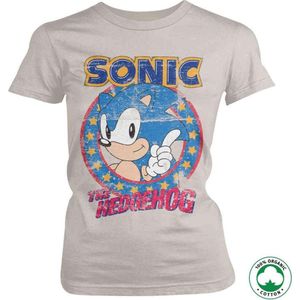 Sonic The Hedgehog Dames Tshirt -M- Creme