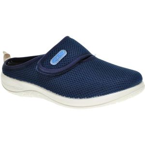 Blauwe Brede Zomermuil Met Velcro Steunzolen Flyflot maat 42