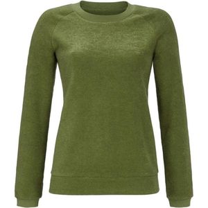 Warm olijfgroen pyjamashirt - Groen - Maat - 38