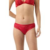 Mey - String - Rood - Effen - Mid Waist - Transparant