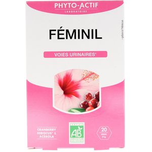 Phyto-Actif Féminil Voies Urinaires Organic 20 Sticks