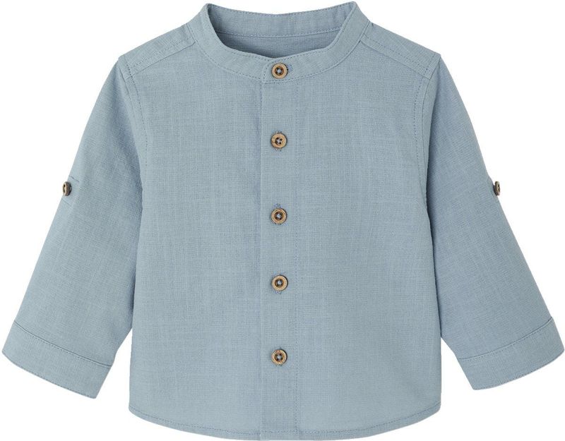 Vertbaudet - Babyhemd - Katoen - Met Opgerolde Mouwen