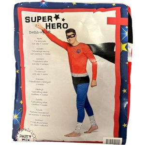 Super Hero verkleedkostuum heren - Maat M - carnavalskleding volwassenen
