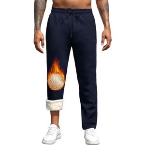 Sportbroek - Fleece - Heren - Thermobroek - Met Trekkoord en Ritszak