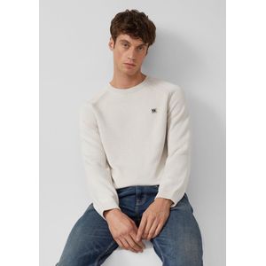 Gebreide Trui - Katoen - Ronde Hals - Raglanmouwen - Normale Pasvorm