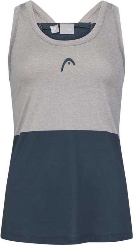 Head Racket Padel Tech Mouwloos T-shirt Blauw Grijs L Vrouw