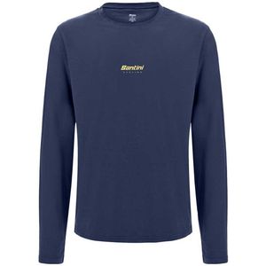 Santini T-shirt Met Lange Mouwen Blauw L Man,Vrouw