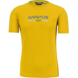 Karpos Val Federia T-shirt Met Korte Mouwen Geel XL Man