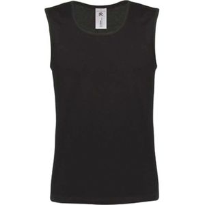 Tank Top Heren L B&C Mouwloos Black 100% Katoen