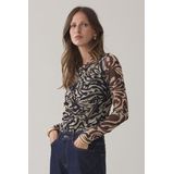 Summum - Blouse 3s5217-30733 - Aardetinten - Kleding