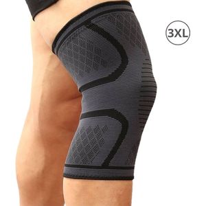 Nivard Sportbrace Knie - Kniebrace - Knee Sleeves Powerlifting - Knee Support - Compressie Knie Brace - Knee Wraps - Dames - Heren - Zwart - Maat XXXL