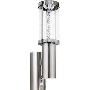 EGLO Trono Stick - Buitenverlichting - Wandlamp Met Sensor - 2 Lichts - LED - RVS