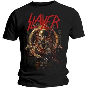 Slayer - Hard Cover Comic Book heren unisex T-shirt met rug print zwart - XL