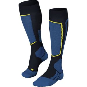 FALKE SK2 Intermediate Skiën anti blaren, anti zweet merinowol wintersportsokken heren blauw - Maat 42-43