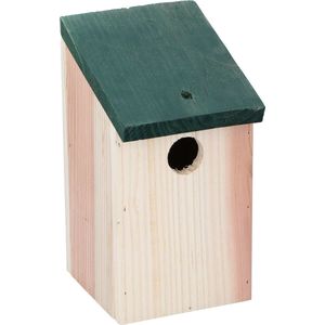 Lifetime Garden Nestkast - Vogelhuisje - 12 x 14 x 22 CM - Bevestigen aan Boom of Wand - Hout