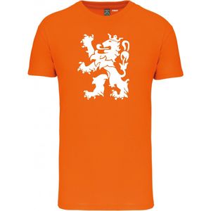 T-shirt Holland Leeuw Groot Wit | Oranje Shirt | Koningsdag Kleding | Oranje | maat 3XL