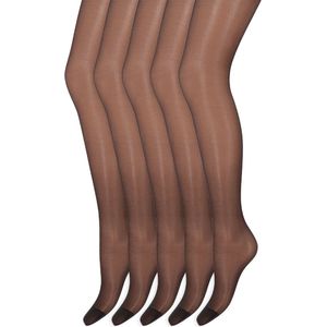 Matglans panty | 20 denier | Merk: Marianne | Maat: S t/m XXXL | Kleur: Almost black | 5 Paar
