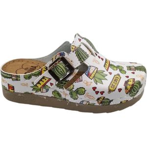 Medische klompen - werkklompen - PU clogs - Happy Cactus - maat 36