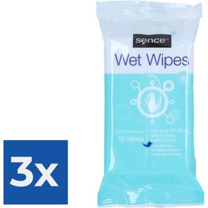 Sence Reinigingsdoekjes 15 stuks - Voordeelverpakking 3 stuks