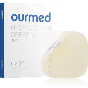 Hydrocolloïde Wondverbanden - Waterdichte Wondpleisters voor Blauw, Acne en Lichte Exsudaatwonden - 10 Stuks - 10x10 cm, 0.3 mm Dik